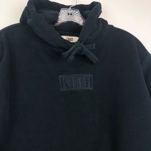 kith triple black hoodie